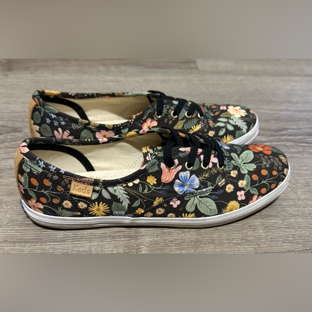 Keds x Rifle Paper Co Champion Floral Sneakers Strawberry Fields Women - Picture 4 of 7